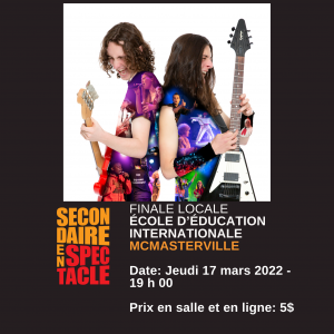 Finale locale - École d'éducation internationale MCMasterville