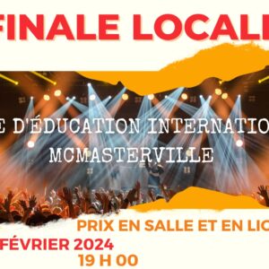 Secondaire en spectacle- Finale locale
