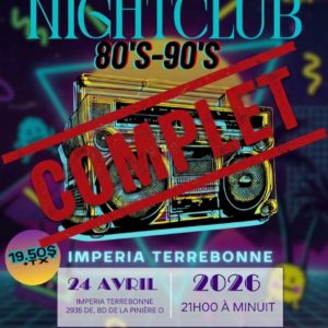 NightClub 80-90 Terrebonne