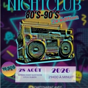 NightClub 80-90 Saint-Eustache 2e édition