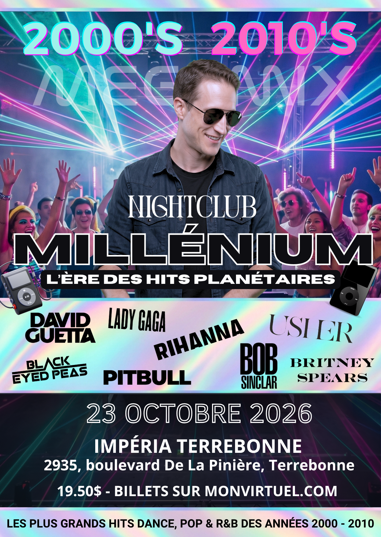 NightClub édition Millénium Impéria Terrebonne 23 octobre 2026