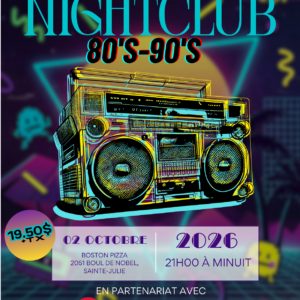 NightClub 80-90 SAINTE JULIE