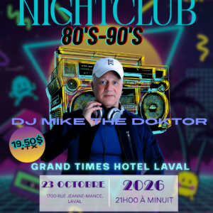 NightClub 80-90 LAVAL 23 octobre 2026
